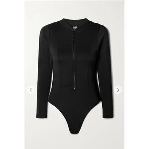 Good American Women's Black Compression Scuba Rash Guard Swimsuit, Size XXXL (7)